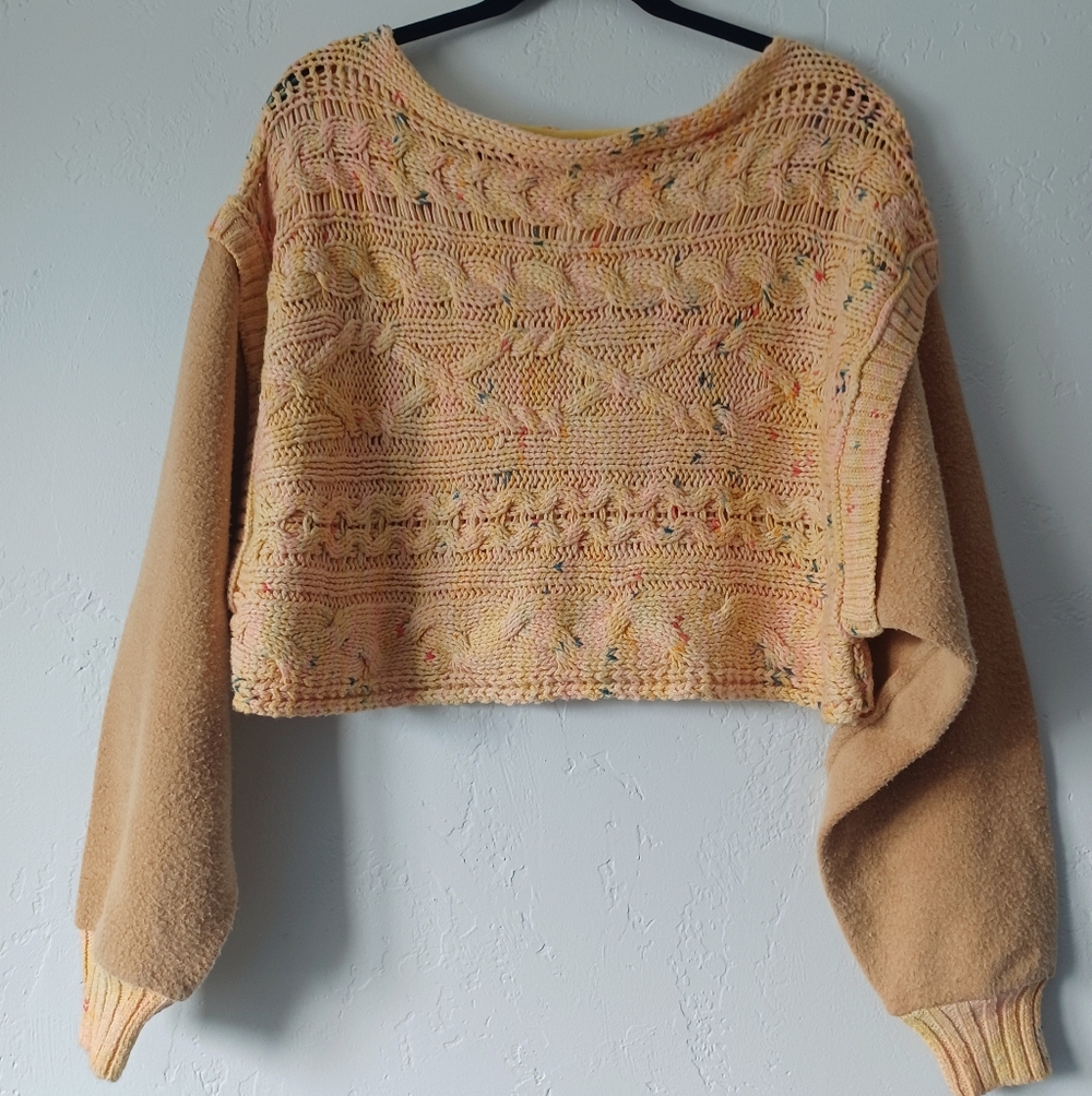Free People Sweater & Brushed Fleece Pullover Top